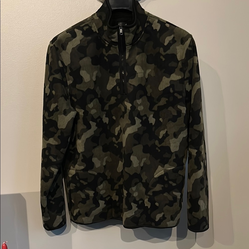 NWOT‎ Cuddl Duds fleece lined Camouflage Men's quarter zip​